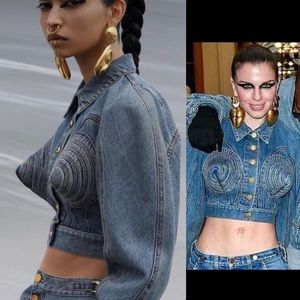 Spiral 🌀Boobs Denim Jacket